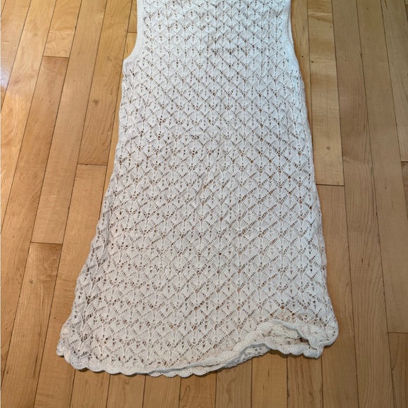 Abercrombie & Fitch Womens Crochet Style Mini Dress Coverup, Size Large - Picture 4 of 6